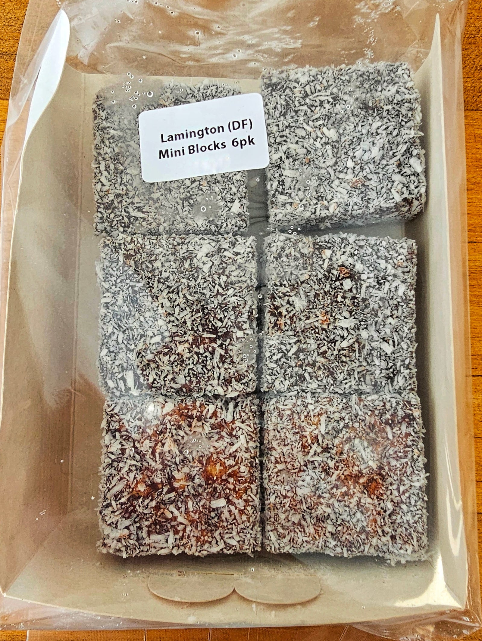 Mini Chocolate Lamington Blocks (Dairy Free)