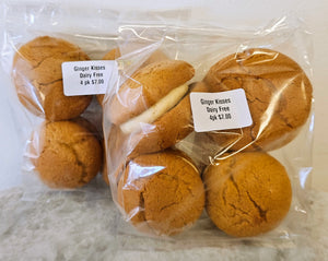 Ginger Kisses Pack of 4 (Dairy Free)