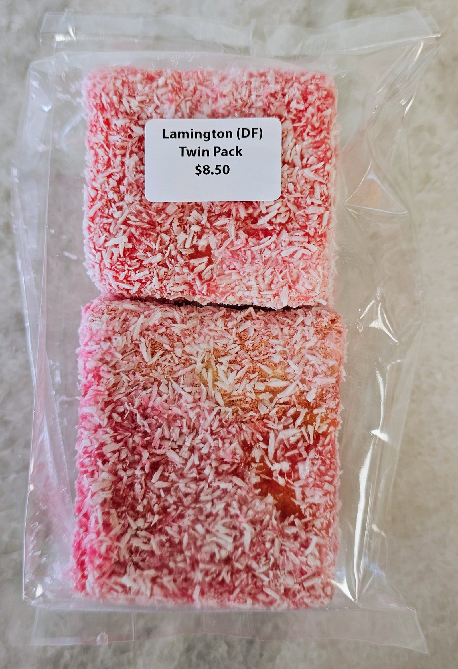 Raspberry Lamington (DF) Twin Pack - Frozen