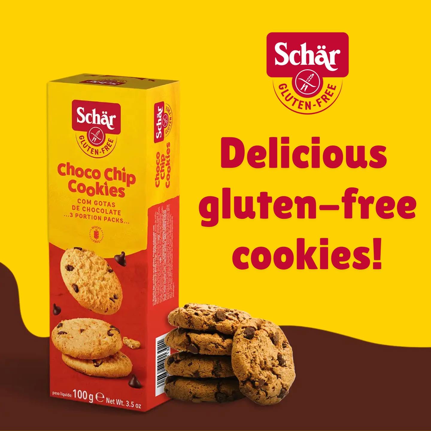 Schar Chocolate Chip Cookies 100g