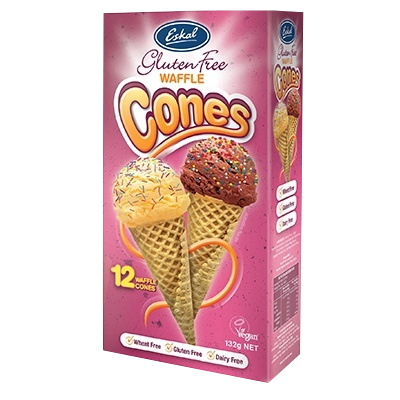 Eskal Waffle Ice Cream Cones 132g