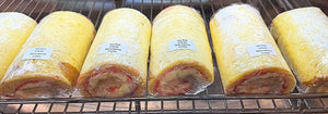 Raspberry Jam Swiss Rolls Frozen