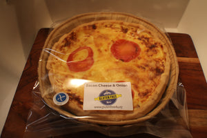 Bacon, Cheese & Onion Quiche Family Sized - Frozen