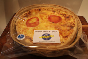 Bacon, Cheese & Onion Quiche Family Sized - Frozen