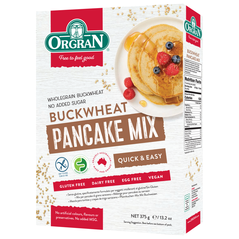 Orgran Buckwheat Pancake Mix 375gr