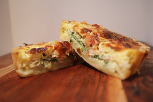 Smoked Chicken, Spinach and Cranberry Quiche - Frozen