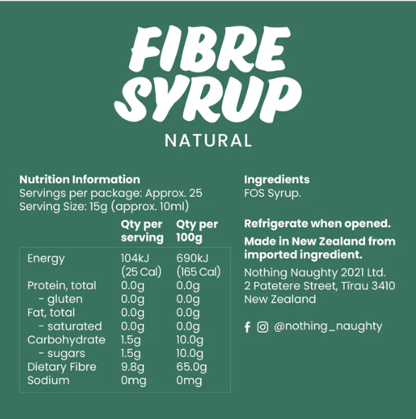 Nothing Naughty Natural Fibre Syrup