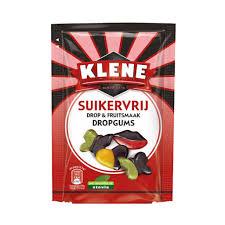 Klene Sugar Free Dropgums Licorice 110gr