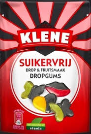 Klene Sugar Free Dropgums Licorice 110gr