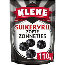 Klene Sugar Free Zonnetjes Sun Drop Licorice 100gr