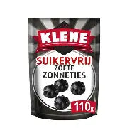 Klene Sugar Free Zonnetjes Sun Drop Licorice 100gr