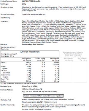 Mince Pie (Dairy Free) - Frozen