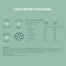 Nothing Naughty Protein Bar Lime White Chocolate 40gr