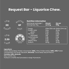 Nothing Naughty Request Low Carb Protein Bar Liquorice Chew 40g