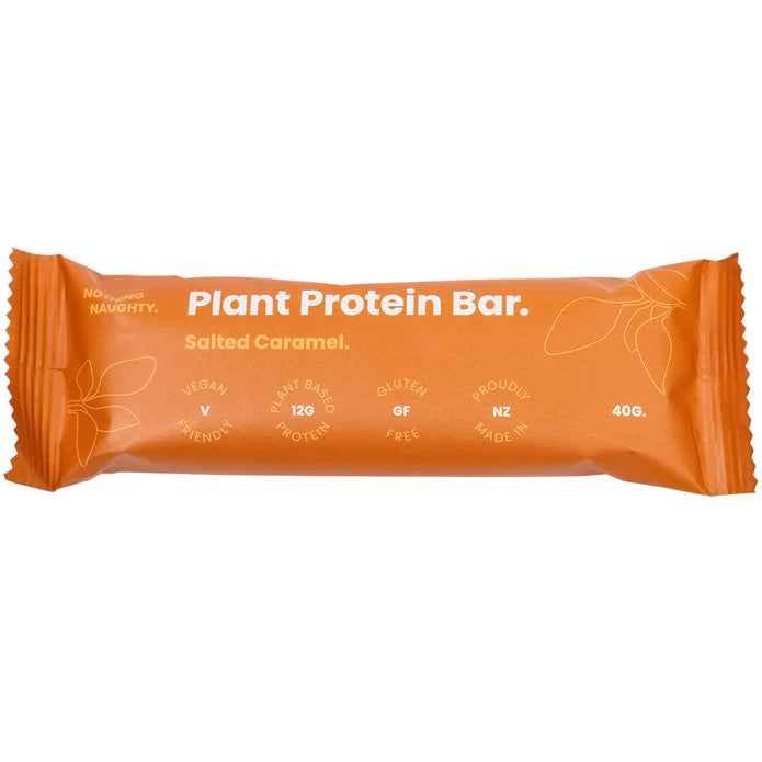 Nothing Naughty Salted Caramel Plant Protein Bar 40gr