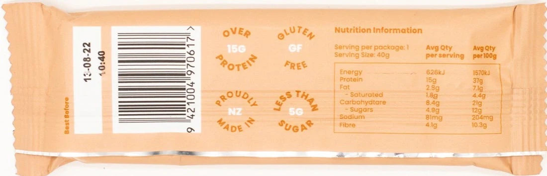 Nothing Naughty Salted Caramel Protein Bar 15gr