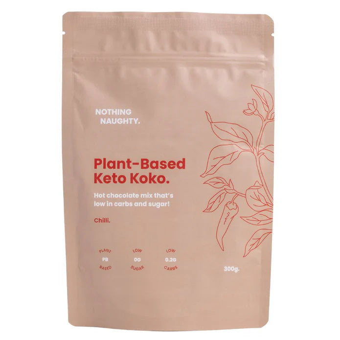 Nothing Naughty Plant Based Keto Koko Hot Choc Mix 300gr