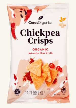 Ceres Organics Sriracha Thai Chilli Chickpea Crisps 100gr