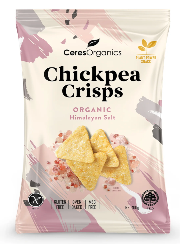 Ceres Organics Himalayan Salt Chickpea Crisps 100gr