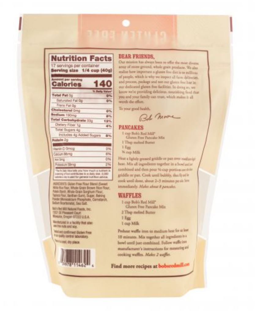 Bob's Red Mill Gluten Free Pancake Mix 680g