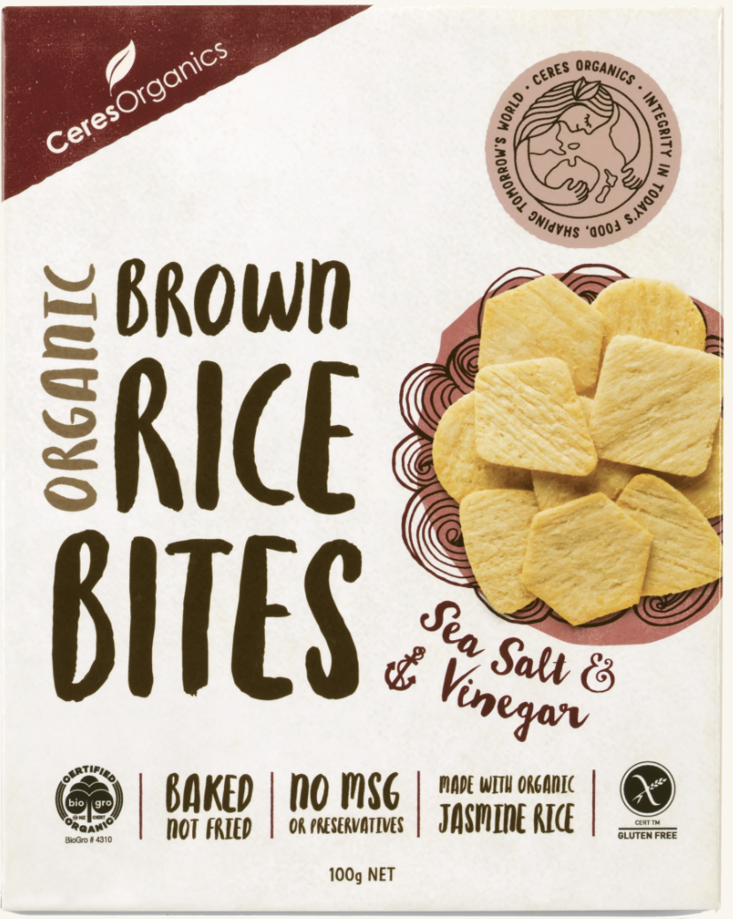 Ceres Rice Bites Salt & Vinegar 100g