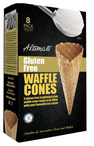 Altimate Foods Waffle Cones 8 Pack