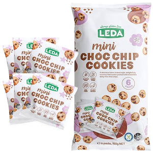 Leda Mini Choc Chip Cookies 6 pack