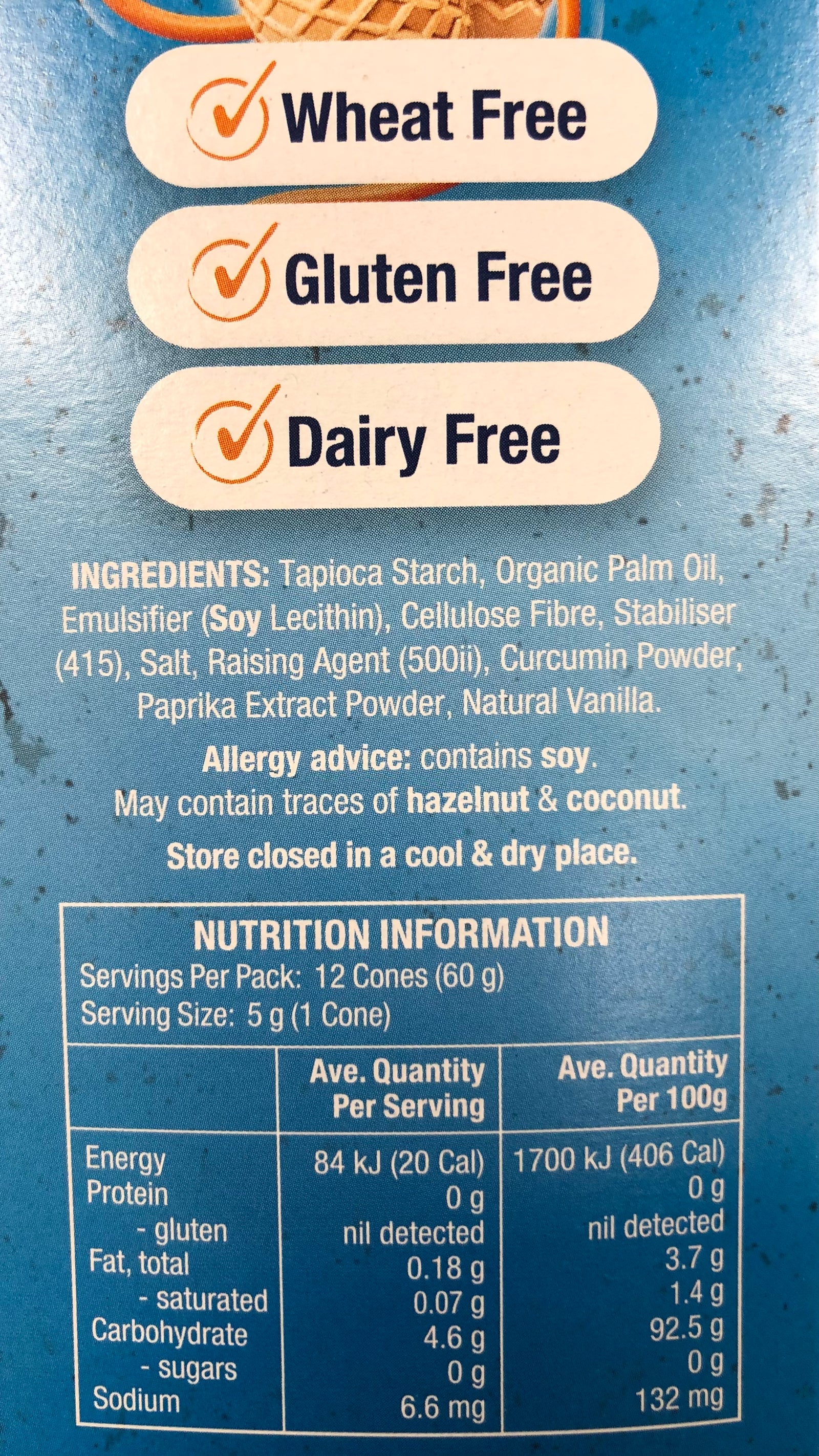 Eskal Original Ice Cream Cones 132g BB 09-25