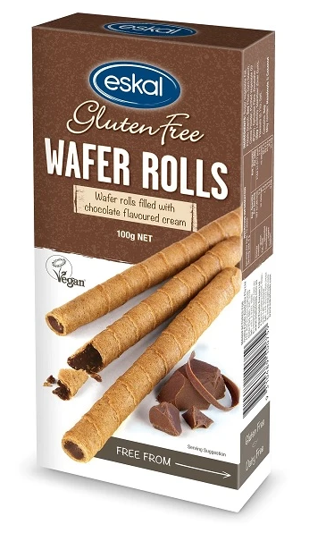 Eskal Chocolate Filled Wafers Rolls 100g