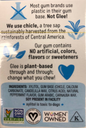 Glee Gum Sugar Free Peppermint BB 08/07/23