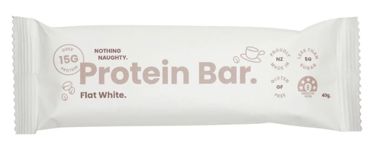 Nothing Naughty Protein Bar Flat White 40gr