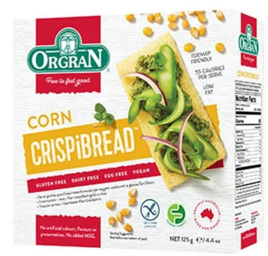 Orgran Toasted Corn Crispibread 125g