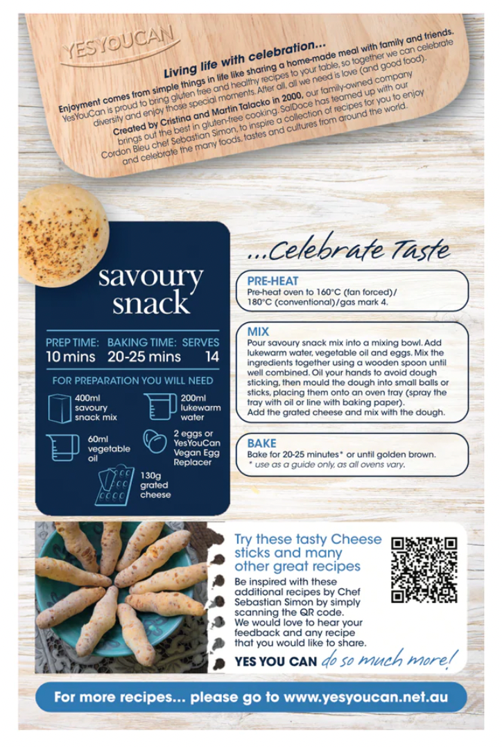 Yes You Can Savoury Cheese Snack Mix 400g BB 02/24