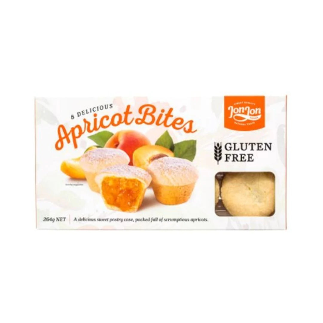 Jon Jon Apricots Bites 8pc) 264g BB 08/25